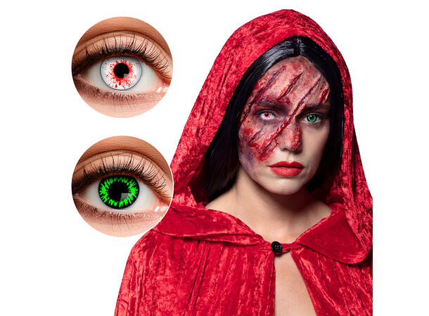 Kontaktlinser - Blodig ulv 3-måneders kontaktlinser