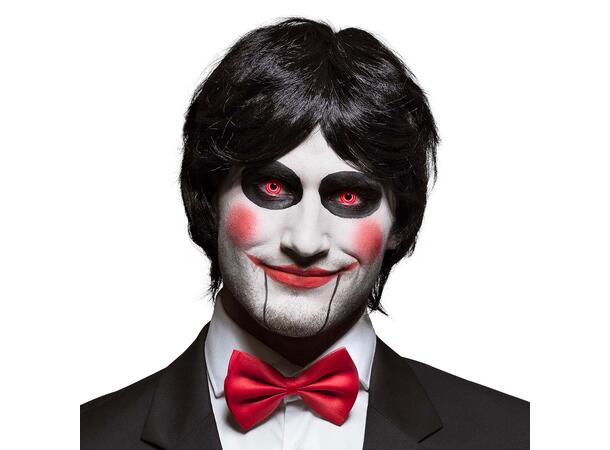 Kontaktlinser - Spiral rød En ukes kontaktlinser