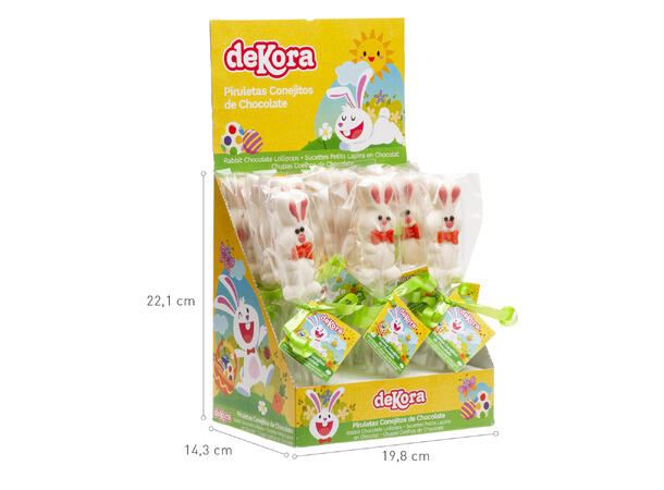 Påskehare på pinne - Sjokolade Lollipop av sjokolade- 25gr 