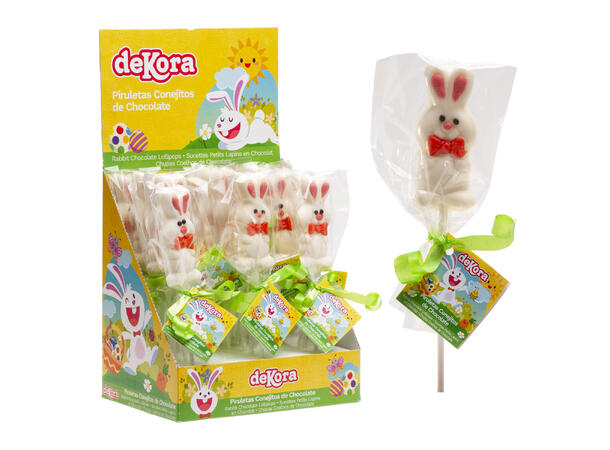 Påskehare på pinne - Sjokolade Lollipop av sjokolade- 25gr 