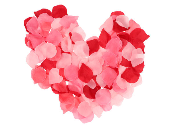 Roseblader - Rød og Rosa mix 144 Roseblader i pose 