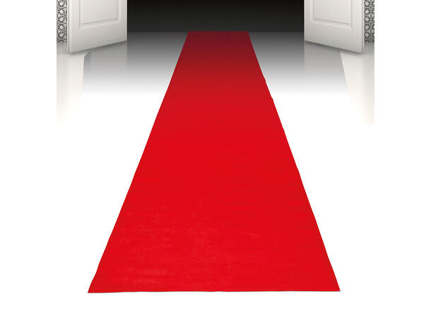 Rød Gulvløper 1 Løper i 100% Polypropylen- 450x60cm