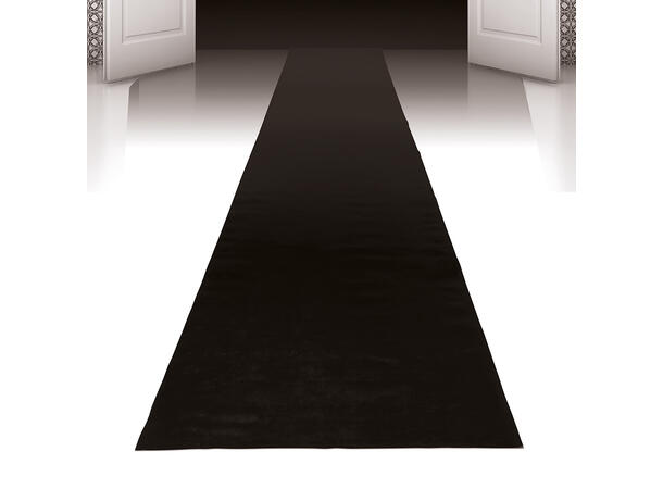 Sort Gulvløper 1 Løper i 100% Polypropylen- 450x60cm