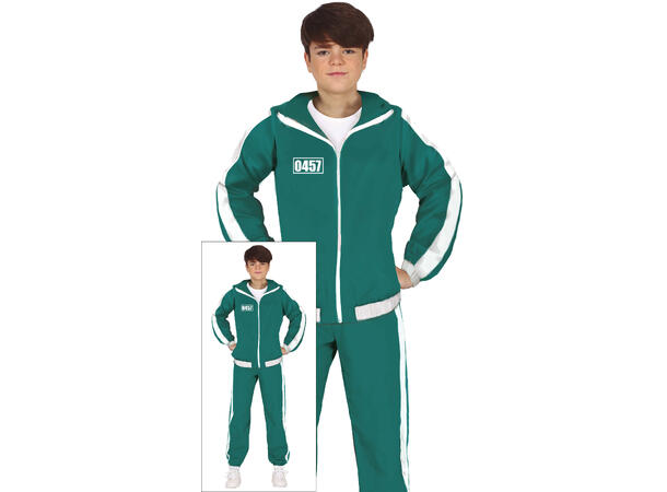 THE GAMER - Grønn treningsdress 1 Kostyme til barn - 14-16 år (168 cm) 