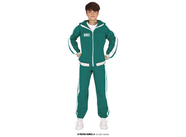 THE GAMER - Grønn treningsdress 1 Kostyme til barn - 14-16 år (168 cm) 