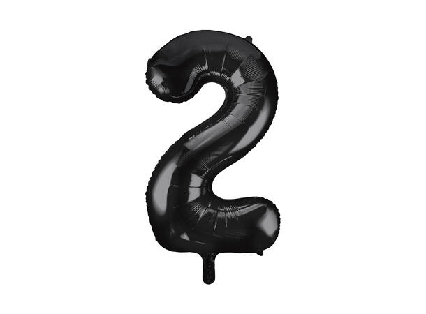 Tallballong - #2 - Sort 1 Folieballong - 86cm (34")