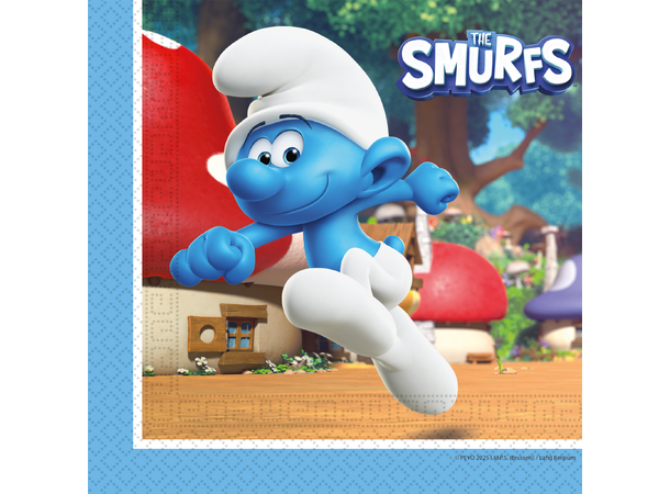The Smurfs 20 Tolags papirservietter - 33x33cm 