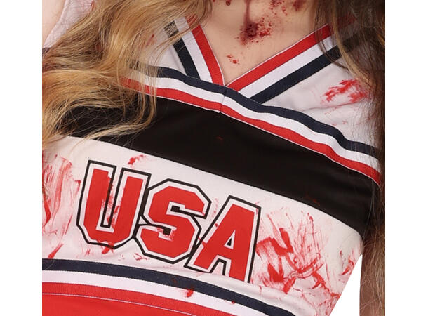 Zombie - Cheerleader - USA 1 Barnekostyme - Str 14-16 år (168cm) 