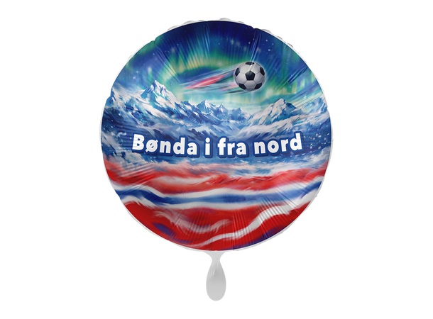 "Bønda i fra nord" - Fotball 1 Folieballong rund - 17" - (43cm) 