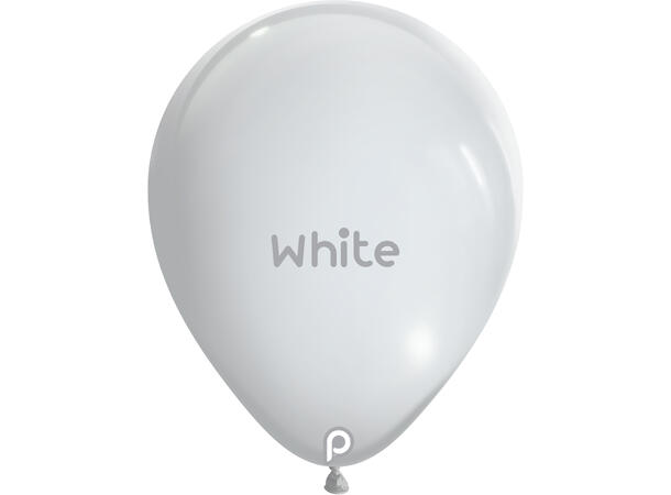 18R - White 25 Gummiballonger - 45cm (18") 