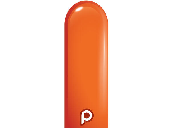 260P - Orange 50 Gummiballonger til figurer - Neck up