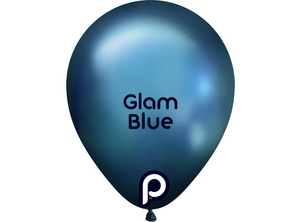 5R - Glam TM Blue 100 Gummiballonger - 13cm (5")