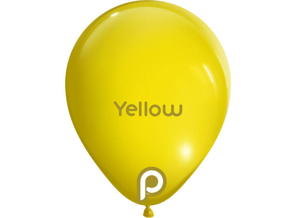 5R - Yellow 100 Gummiballonger - 13cm (5")