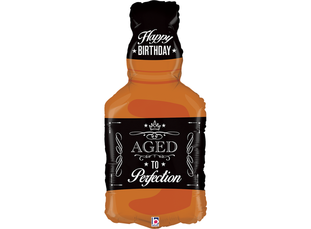 Aged To Perfection - Whiskey 1 Folieballong med form - (34x78 cm) 