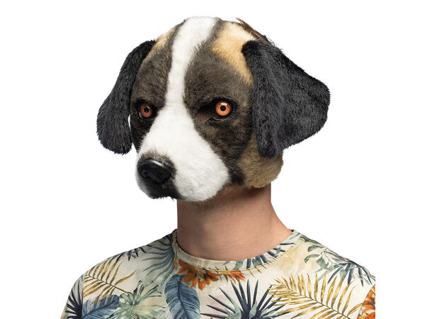 Ansiksmaske - Dyrehoder - 6 Assoterte 1 Maske i plysj - Onesize 