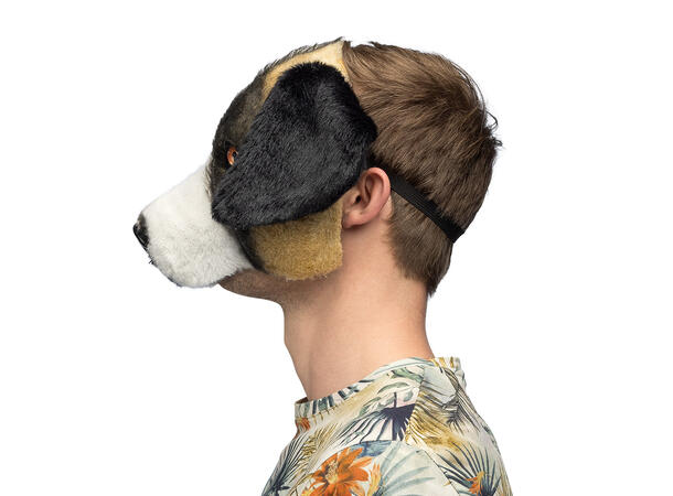 Ansiksmaske - Dyrehoder - 6 Assoterte 1 Maske i plysj - Onesize 