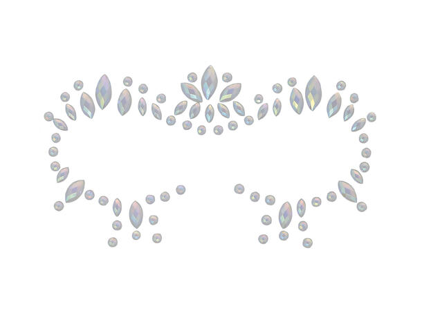 Ansiktskystaller - Glow in the dark 1 1 Sett smykker i selvklebende harpiks 