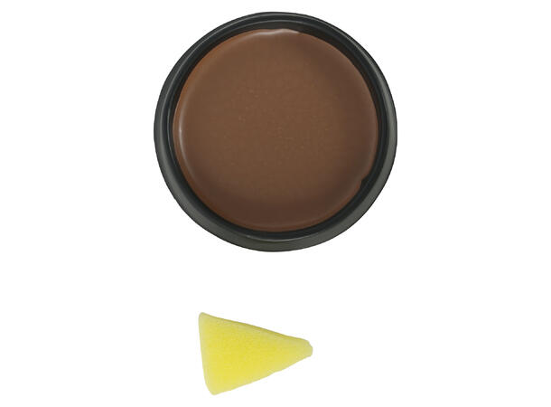 Ansiktssminke med svamp - Brun 1 Boks sminke - 9g 