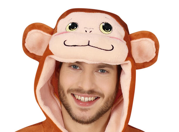 Apekolstyme - Kigurumimi - Brun 1 Kostyme til voksen - Str 52-54 (L) 