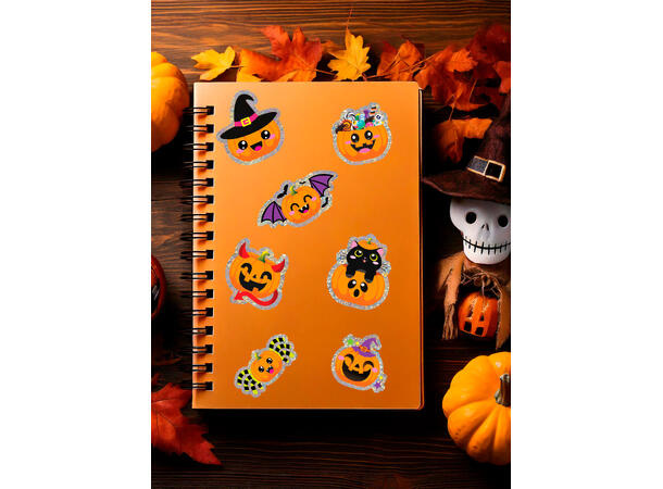 Assorterte Gresskar klistremerker 1 Ark med klistremerker - 13x20cm 