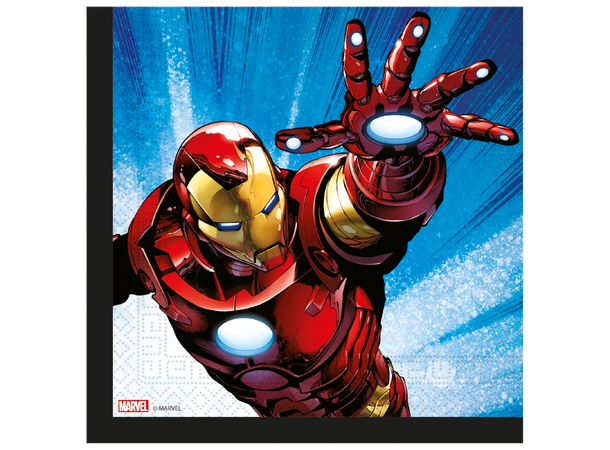 Avengers Evergreen 20 Tolags papirservietter - 33x33cm