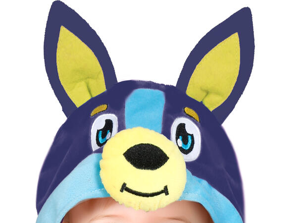 Baby Blå Hund 1 Babykostyme - Str 18-24 Mnd 