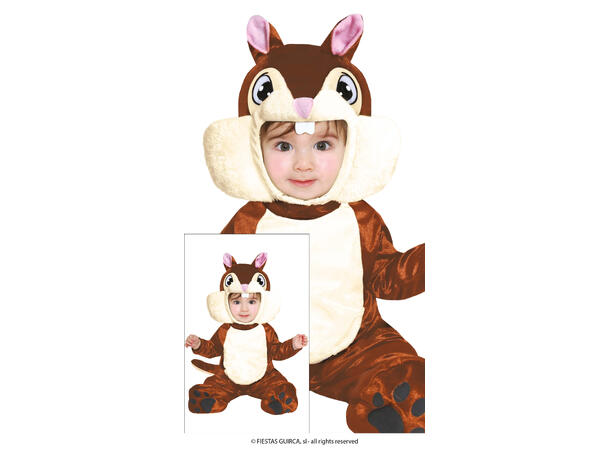 Baby Ekorn 1 Babykostyme - Str 18-24 Mnd 