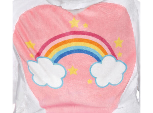 Baby Enhjørning - Hvit/Rosa 1 Babykostyme til jente - Str 18-24 Mnd 