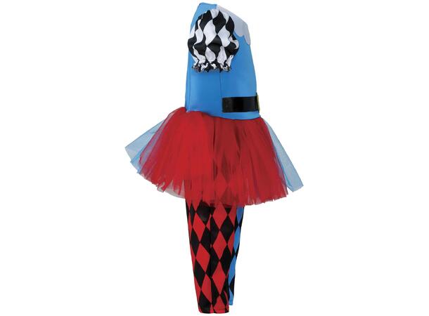 Baby Harlequin - Blå/Rød 1 Babykostyme til jente - Str 18-24 Mnd 