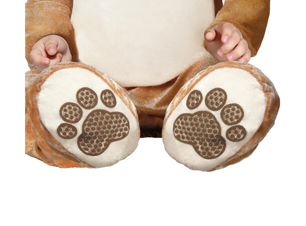 Baby Hundevalp - Brun 1 Babykostyme - Str 12-18 Mnd 