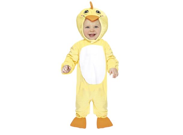 Baby Kylling - Gul 1 Babykostyme - Str 18-24 Mnd 