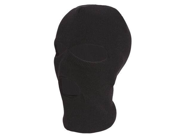 Balaklava til voksen - Sort 1 Balaklava i plyester - Onesize 