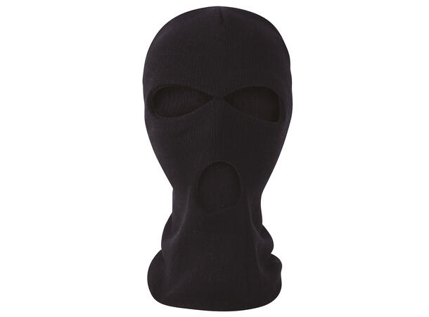 Balaklava til voksen - Sort 1 Balaklava i plyester - Onesize 