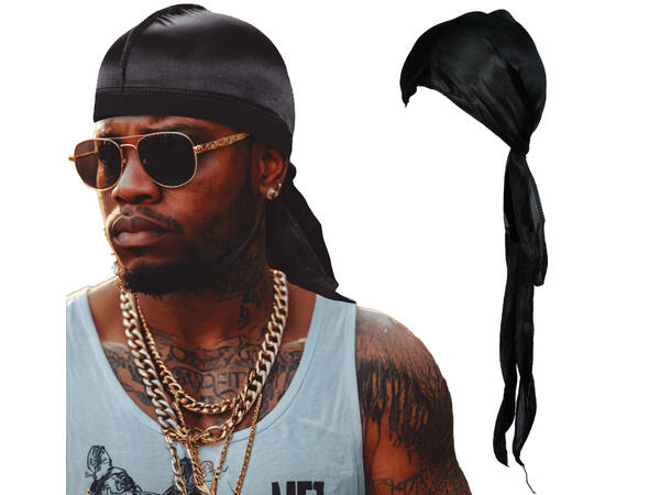 Bandana cap - Sort 1 Bandana til voksen i polyester 