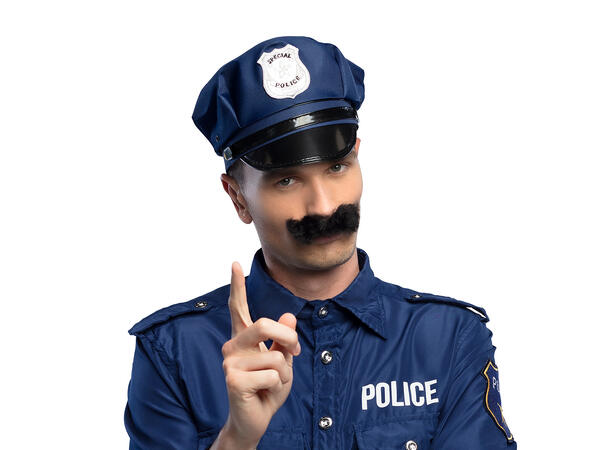 Bart - Politimann 1 Selvklebende bart 