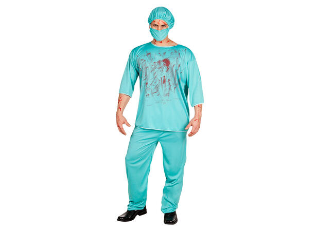 Blodig kirurg 1 Herrekostyme - Str- M/L 
