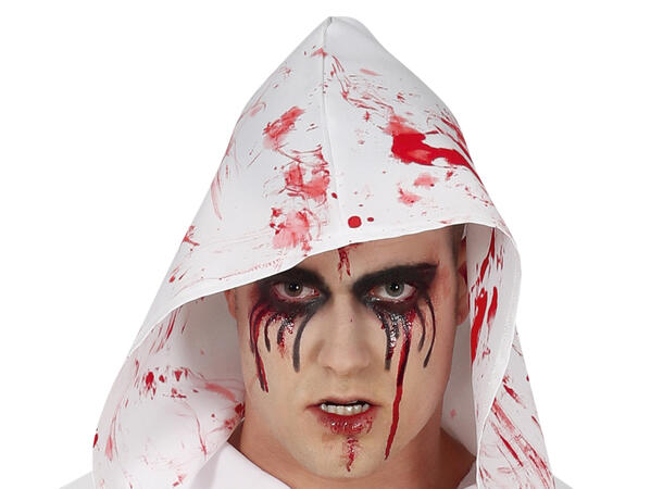 Blodig munkekostyme - Hvit 1 Herrekostyme - str 52-54 (L) 