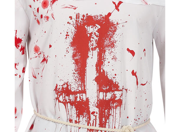 Blodig munkekostyme - Hvit 1 Herrekostyme - str 52-54 (L) 