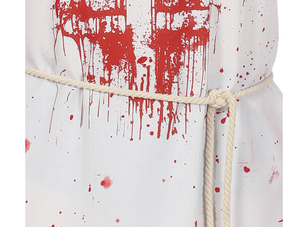 Blodig munkekostyme - Hvit 1 Herrekostyme - str 52-54 (L) 