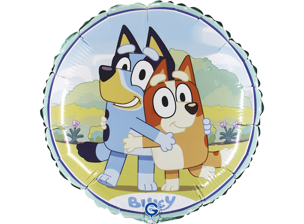 Bluey - Rund 1 Folieballong rund - 46cm (18") 