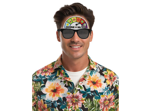 Briller - "Drunk o Meter" 1 par briller i plast 
