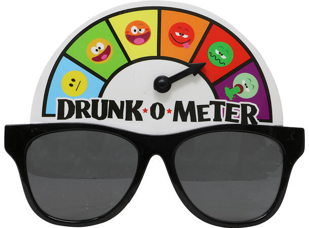 Briller - "Drunk o Meter" 1 par briller i plast 