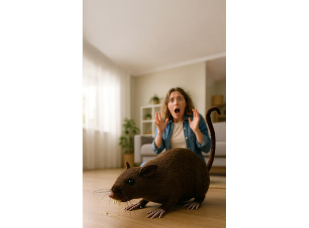 Brun rotte 1 Rotte- 15cm 