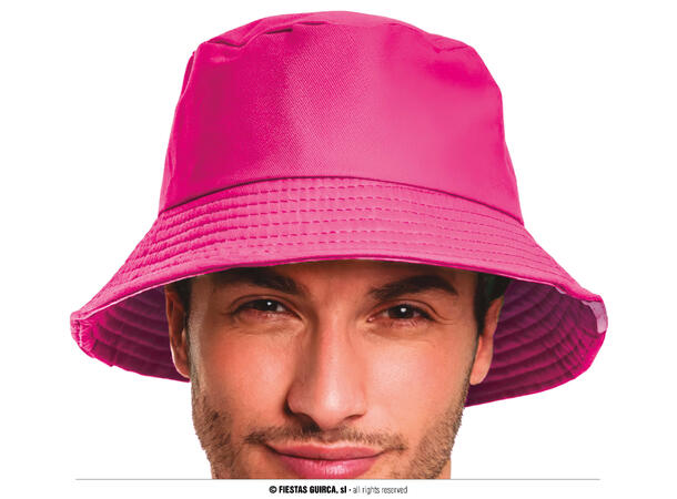 Bøttehatt - Neon Rosa 1 Hatt i polyester til voksen - Onesize 