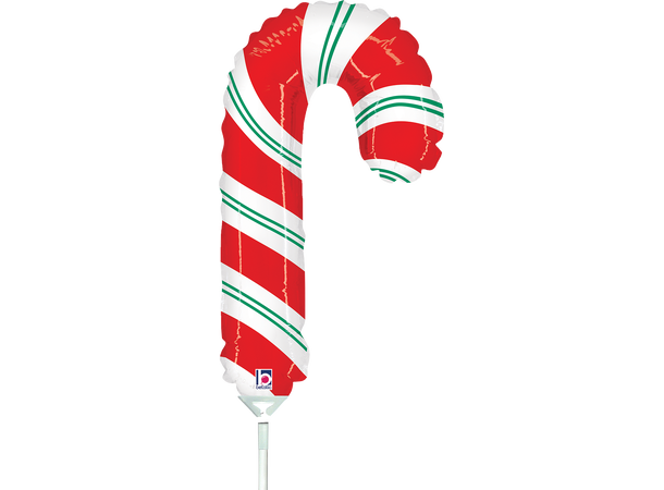 Candy Cane mini (Bulk) 1 Folieballong - Luftfylling - (15x29cm) 