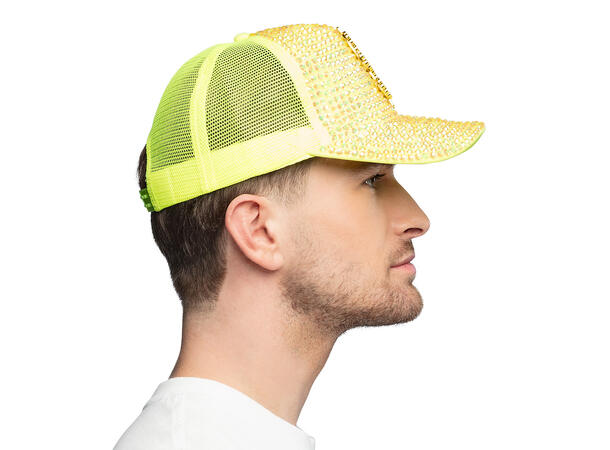 Caps - Neon m/"$"-tegn - 4 farger ass. 1 Caps til voksen - Onesize 