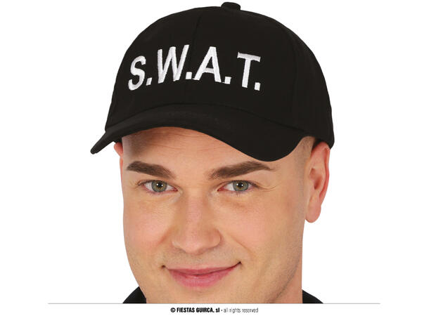 Caps - Sort - S.W.A.T. 1 Caps til voksen - Onesize 