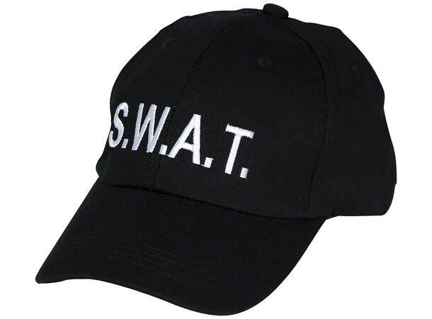 Caps - Sort - S.W.A.T. 1 Caps til voksen - Onesize 