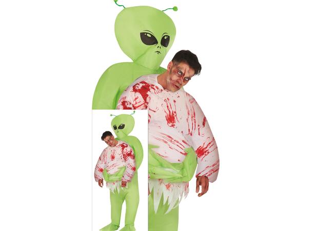 Carry me kostyme - Skummel Alien 1 Opplåsbart kostyme - str 52-54 (L) 
