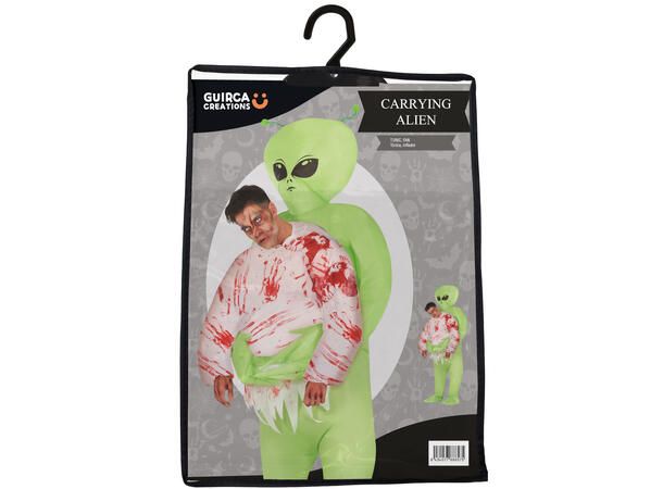 Carry me kostyme - Skummel Alien 1 Opplåsbart kostyme - str 52-54 (L) 